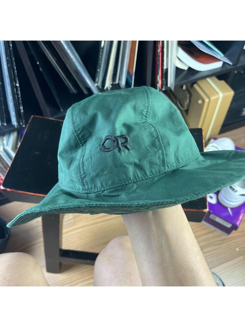 Vintage Outdoor Research Green Goretex Wide Brim Sun Hat